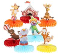 IMUSINICE Décoration de Table Thème Carnaval Animaux en Papier, Facile à Installer, Set 1 Pièce pour Fête et Événement Festif Coloré