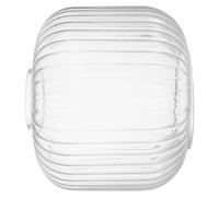 IMUSINICE Globe Compatible Universellement E26/e27 en Verre Cylindrique pour Lustre Design Vintage à Rayures Élégantes Double Ouverture, Entretien Facile pour Usage Domestique