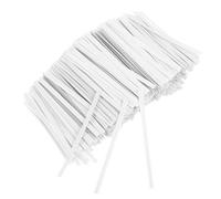 IMUSINICE Liens en Papier Kraft Blanc et 1000 Attaches Élégantes et Pratiques Mécanisme de Fermeture pour Emballage pour Accessoires de Fête Emballage Biscuits Maison