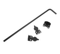 IMUSINICE Loquet de Porte en Fer Noir Renforcé pour Grandes Portes, Verrou Coulissant Robuste, Installation Facile, pour Portails et Clôtures