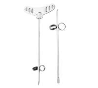 IMUSINICE Lot de 2 Outils de Sculpture en Acier Inoxydable Argenté, Coupe-pommes de Terre et Carottes en Spirale, Trancheuse Imperméable Cuisine Professionnelle