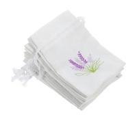 IMUSINICE Lot de 20 Sachets pour Placard en Coton Blanc avec Cordon, Paquet Vides pour Lavande, Usage Polyvalent et Portable, pour DIY et Fête D'anniversaire