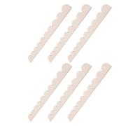 IMUSINICE Lot de 6 Moulures Bois à Bord Festonné Non Peintes pour Cadre de Porte, Installation Facile, pour Décoration DIY et Projets Artisanaux Créatifs