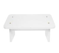 IMUSINICE Marchepied de Chevet en Bois Blanc pour Adultes, Repose-Pieds Ergonomique sous Table, Posture Assise Droite, Texture Naturelle Élégante pour Bureau et Maison