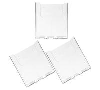 IMUSINICE Porte-Documents Mural en Acrylique Transparent, Lot de 3, pour Rangement Bureaux et Cabinets, Design Compact et Pratique