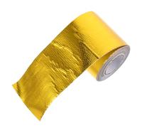 IMUSINICE Ruban Adhésif Protection Thermique en Aluminium Or Résistant la Chaleur Haute Résistance pour Tuyau D'échappement et Hotte pour Usage Industriel
