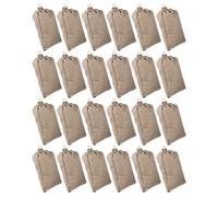 IMUSINICE Sachets en Lin Cordon de Serrage pour Légumes 20x25cm, Lot de 25pcs, D'humidité et Rangement Vertical pour Préparation Quotidienne des Repas