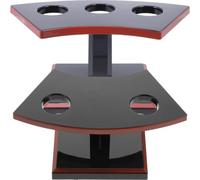 IMUSINICE Support Stable en PC Noir pour Rouleaux de Sushi et Cornets de Glace, 2 Pièces, Forme Simple, pour Présentation Lors de Fêtes ou Multitâches