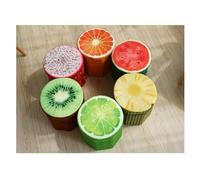 IMUSINICE Tabouret de Rangement Pliable en Tissu Fruit Ananas, Capacité de Charge Élevée, Décoration Élégante pour Chambre D'garçon et Filles ou Maison