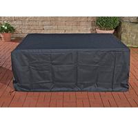 In And OutdoorMatch Couverture de Meuble de Jardin Noir Jayda - 375x165x68cm - Housse de protection - Bâche étanche - Universelle - Couverture de Table de Jardin - Couverture de Jacuzzi - Ensemble de 
