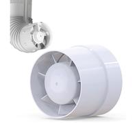 IN-OV - Extracteur d'air économique 100 mm 12 W extracteur axial canalisé : salle de bain cuisine sous-sol.