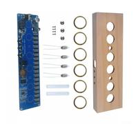 IN14 Kit d'horloge Nixie à 6 chiffres avec boîtier en acrylique et circuit imprimé prenant en charge le mode veille et affichage 12/24 heures