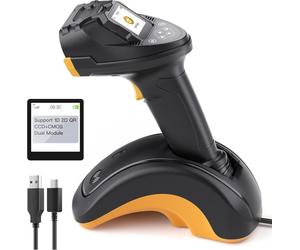 inateck Barcodescanner Pro8 Black with data transfer station