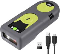 inateck Lecteur de code-barres Bluetooth®, radio 1D, 2D LED Black, Green scanner à main avec pied