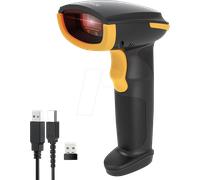 Inateck Douchette Code Barre sans Fil 1D CCD, Lecteur Code Barre Portable, avec la Lecture d'écran, Scanette 3 en 1 avec Bluetooth, 2,4 GHz et USB, 2600 mAh, pour Mobiles et Ordinateurs, BCST-24