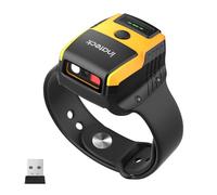 Inateck Lecteur Code Barre 2D sans Fil Style Montre, Douchette Code Barre QR, Ultra léger avec Commande Vocale, Type-C Filaire et Adaptateur 2,4G, Compatible Windows/Android/MacOS/Linux/iOS, Nano 370
