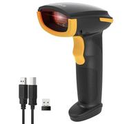 Inateck Lecteur Code Barre sans Fil 1D, Douchette Code Barre 3 en 1 Compatible avec Bluetooth et 2,4 GHz sans Fil et Filaire USB, 2000 mAh, avec APP et SDK, pour Android iOS PC, BCST-21