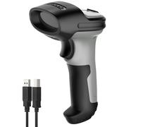 Inateck Lecteur Code Barre sans Fil 1D, Douchette Code Barre avec Bluetooth et Filaire USB, 2600 mAh, 180 Jours de Fonctionnement, Scan Rapide et Précis, pour Windows Android iOS, BCST-70