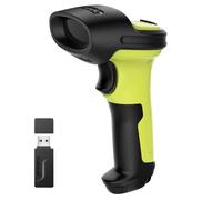 Inateck Lecteur Code Barre sans Fil 2D, Douchette Code Barre Bluetooth, Scanner QR, 1 Charge 3 Mois, avec AI/APP et SDK, BCST-72, Vert