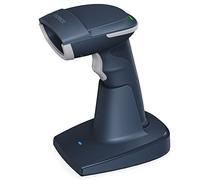 Inateck Lecteur de Code Barres 2D 1D QR sans Fil, Bluetooth 5.0, Scanner Codes sur l'écran avec Base Intelligente, BCST-54 (Bleu)