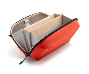 Inateck Organisateur Pratique pour Accessoires Électroniques, Sac de Voyage Résistant aux Éclaboussures, Convient pour Câbles, Batteries Externes, Hubs et Plus, avec bandoulière, Orange