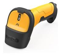 Inateck P6-AI_YELLOW Lecteur Code Barre 1D Laser Portable, Portée 60m, USB & Bluetooth, Batterie 2600mAh, PC/TPU, Compatible Windows/macOS/Linux/Android
