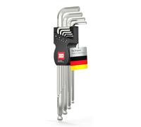 INBUS® Jeu de Clés Allen 9pcs, 1.5-10mm, avec Tête sphérique | Das Original. Made in Germany. (ID: 70167)