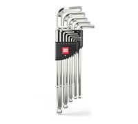INBUS® Jeu de Clés Allen Pouce 13pcs, 0.05-3/8”, avec Tête sphérique | Das Original. Made in Germany. (ID: 70426)
