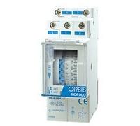 INCA DUO D 24 V. INTERRUPTOR HORARIO ANALOGICO 2 MODULOS SIN RESERVA DIARIO CONMUTADOR 16(4) A