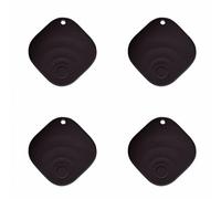InCard Tagigo Tracker - Fonctionne avec Google Find Hub (Find My Device), batterie remplaçable, idéal pour portefeuilles, clés, sacs, bagages (Android uniquement, lot de 4, noir)