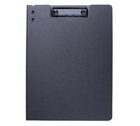 INCAUCA Porte-bloc pliable, porte-bloc pliable avec porte-stylo et couverture, format A4 standard, 32 x 23,5 cm, porte-bloc pour école infirmière, bureau (noir)