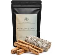 Incensera Kit Purification Sauge Blanche et Palo Santo à Brûler, 6 Bâtons | Pour Rituels de Fumigation et Aromathérapie, Avec Bois Sacré Naturel