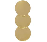 Incensera Plaque Laiton Dorée pour Brûleur d'Encens 5cm | Rechange Résistant à La Chaleur, Encensoirs, Ajustement Universel, 3 pièces