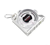 Inclinomètre Magnétique ABS 10,5cm Niveau Automatique | Disque transparent, chiffres larges, aiguille précise, fixation métal, mesure rapide angles