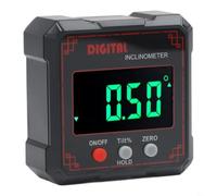 Inclinomètre Numérique de Précision 0.1° avec Écran LCD et Protection IP54 | Mesureur de pente pour bois,Métrologie angle mural,Contrôle inclinaison mécanique, pour accessoire atelier bricolage