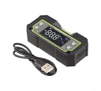 Inclinomètre numérique double résolution 0,1° USB-C rechargeable avec aimant grand rétroéclairage LCD pour mesure de la pente d'angle (DC170W)