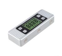 Inclinomètre Numérique Magnétique 13x2.5cm Précision | Base magnétique pour forte, fixation stable métal, conversion angle/pente, écran LCD clair, taille compacte