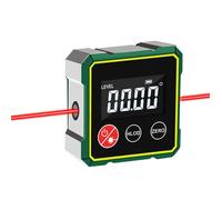 Inclinomètre Numérique Mesure Angle Digital Laser avec LCD, Étanche Niveau Inclinomètre pour travail du bois, construction, DIY