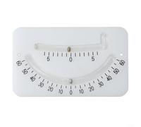Inclinomètre pour bateaux pour une navigation stable, compteur de pente avec éclairage double tube, jauge d'angle pour marins et navigateurs, matériau PP, blanc (blanc)