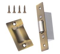 INCREWAY 1 lot de loquets à rouleau silencieux, loquet à bille en acier inoxydable avec gâche pour armoire de cuisine, placard, porte de meubles (bronze)