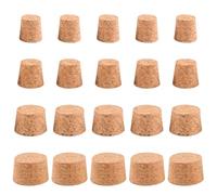 INCREWAY Lot de 48 bouchons de liège naturels en bois doux pour bouche de bouteille - Bouchons mous en 4 tailles de bouchons en liège coniques - Grands et petits bouchons pour bouteilles de vin et de