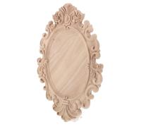 Incrustations décoratives en bois Décor en applique de bois pour portes armoires, style vintage farmhouse, décoration de meubles en européens, beige, teintable, sculpture