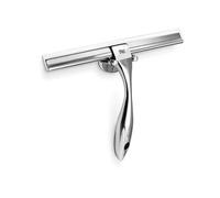 INDA - Accessoires de Salle de Bain, Lave Vitres, Raclette Murale ou Fixation Verre en Inox, Dimensions 25 x 15,7 x 3,3 cm