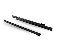 INDAUX GACELA Paire de guides à rouleaux pour tiroirs, rails à roulettes avec fixation à vis, charge 20 kg (avec fermeture standard, 800 mm)