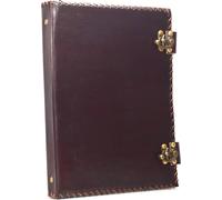 Inde Classique Classeur 4 anneaux A4 Cuir Véritable Main Sans Design Fermetures