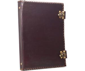 Inde Classique Classeur 4 anneaux A4 Cuir Véritable Main Sans Design Fermetures