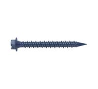 INDEX A PERFECT FIXING - HE65032 [HEA] Vis à tête hexagonale et fente pour fixation directe, acier au carbone avec revêtement bleu ruspert, dimensions : 6,5 x 200 Ø5, boîte de 100 pièces