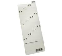 Index alphabétique A-Z, PP, A8 paysage, translucide, 12