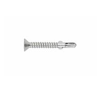 INDEX ATA6385 - Tornillo autotaladrante con broca de dos alas, cabeza avellanada y huella Tx. Cincado (6,3 x 85, 250 uds.)