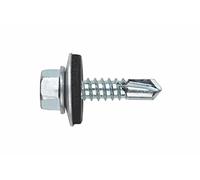 Index Fixing Systems ABE164819 [ DIN-7504-K autoperceuse à tête hexagonale estampée Vis avec rondelle ARVUL (4,8 x 19 mm, Gris, 4,8 x 19 mm, P16, Set de 1000 pièces